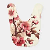 Cherry Blossom Baby Bib