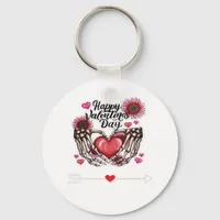Skeleton Hands Valentines Day Classic Keychain
