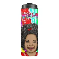 Be-You-Tiful Little African'-American Girl  Thermal Tumbler