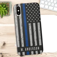 Thin Blue Line Police Officer  iPhone XS Max Case