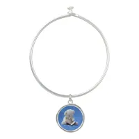 Teddy Bear Time to Read Bangle Bracelet With Charm