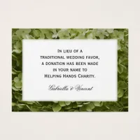 Green Annabelle Hydrangea Wedding Charity Favors