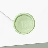 Modern Simple Monogram Name Date Wedding Wax Seal Sticker