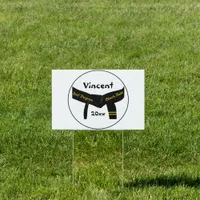 Martial Arts 2nd Degree Black Belt Yard Sign