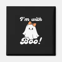 Im With Boo Funny Retro Style Magnet