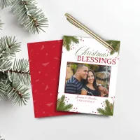 Budget Elegant Christian Christmas Blessings Photo