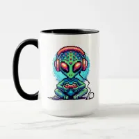 Escape Your World | Pixel Art Alien Mug