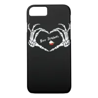Skeleton Hand Heart Boo Season Spooky Vibe iPhone 8/7 Case