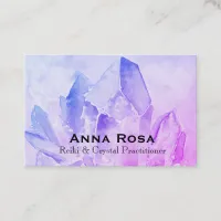 *~* Energy Healer Reiki Crystal Yoga Reiki Master Business Card