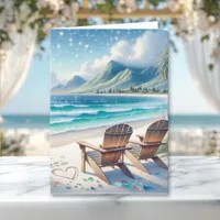 Happy Valentine's Day | Ocean Waves and Mountains Card