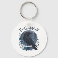 Funny F-Caw-F Raven Bird F-Caw-F Crow Classic Keychain