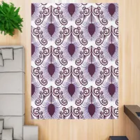 Boho Purple Jewel Tone Peacock Feather  Rug