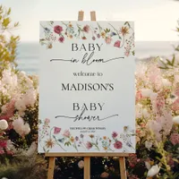 Wildflower Baby In Bloom Welcome Sign 