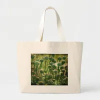 Poppy Flower Seed Pods Large Tote Bag