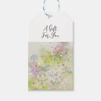 Trendy Modern Floral botanical Gift Tags