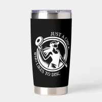 Personalized female Disc Golf  Insulated Tumbler