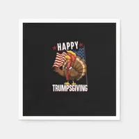 Happy Trumpsgiving Funny Thanksgiving Turkey Trump Napkins