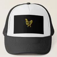 Funny Chicken F-Caw-F Hen Poultry Rooster Coop Trucker Hat