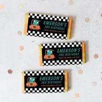 Checker Flag Car Alien Candy Bar Wrapper Favor