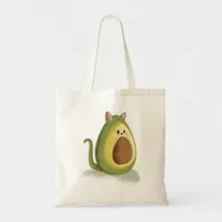 Avocado Cat Tote Bag