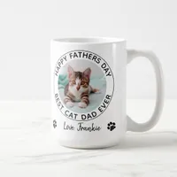 Personalized Cat Dad Father's Day Pet Photo Coffee Mug