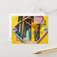 Surreal Mermaids Come To the Pier Once a Year Postcard