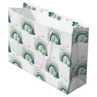 Watercolor Rainbow Pattern Large Gift Bag