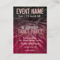 EVENT PARTY miniFLYER #004 Business Card