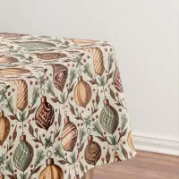 Earth Tones Christmas Pattern#12 ID1009 Tablecloth