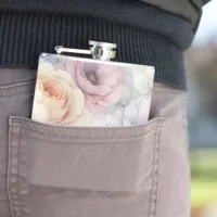 Elegant Rose Blossoms Flask