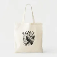 Gothic Crow F-Caw-F Humor Funny Essential Retro Cl Tote Bag
