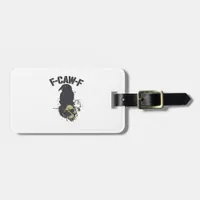 Funny F-Caw-F Crow Vintage Humor Essential Creativ Luggage Tag