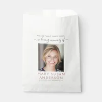 Wildflower Seeds Photo Memorial Funeral Favor Bag