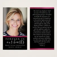 Foil Forever in Our Hearts Memorial Card