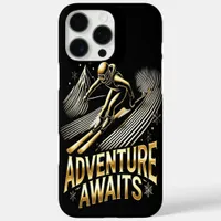 Exciting Skiing Adventure in a Winter Wonderland iPhone 16 Pro Max Case