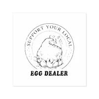 Chicken Egg Dealer Funny Rubber Stamp