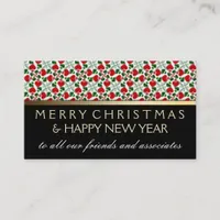 Red Love Hearts Holiday Mini Greeting Cards