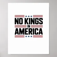 No Kings In America USA Creative Style Poster