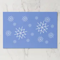 Placemat pad -  Snowflakes