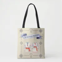 Romanian Roots Folk Costume Traditional Attire Tote Bag