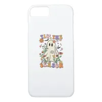 Tis The Season Retro Halloween Party Funny Trendy iPhone 8/7 Case
