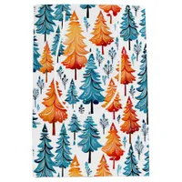 Pretty Watercolor Christmas Trees Medium Gift Bag