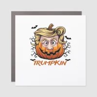 Hair Funny Pumpkin Halloween Boo - Political Humor Car Magnet
