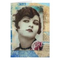 Pretty Girl Paint Chip Collage Cards