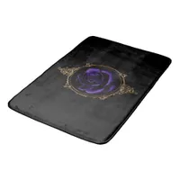 Romantic, Vintage Goth Purple Roses  Bath Mat