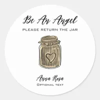 *~* Gold  AP30 Whimsical Return jar Canning Mason Classic Round Sticker