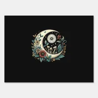 Aesthetic Goblincore Cottagecore Mushroom Minimal  Sign