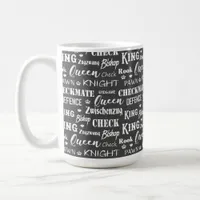 Chess Playing Words and Phrases Coffee Mug