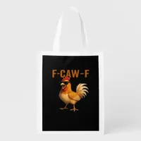 F-Caw-F Chicken Classic Aesthetic Design Grocery Bag