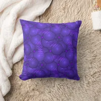 Purple planets and lightnings throw pillow